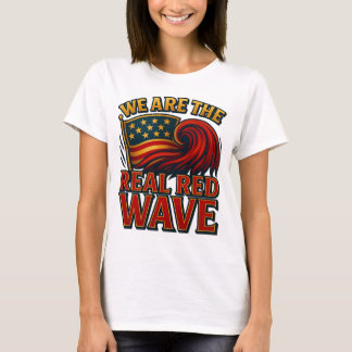 Camiseta Real Red Wave™ Mulheres Tee