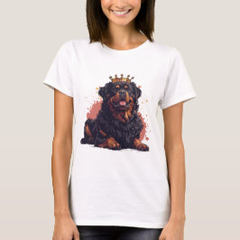 Camiseta Real Rottweiler - Coroa Rainha do Cachorro