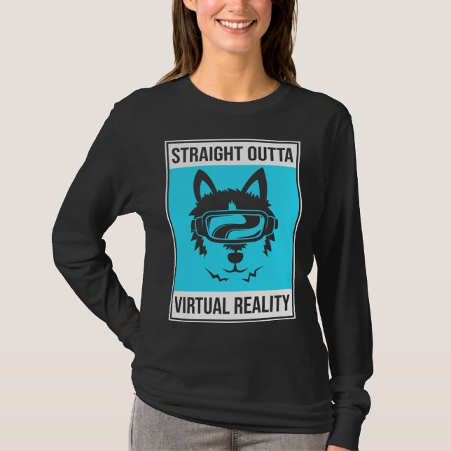 Camiseta Realidade Virtual para um Jogador de VR 1 (Frente)