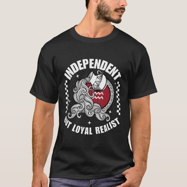 Camiseta Realista independente, mas leal (Frente)