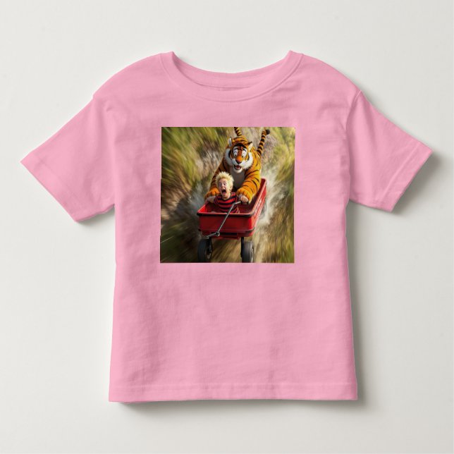 Camiseta Realistic Calvin and Hobbes Toddler Tee (Frente)