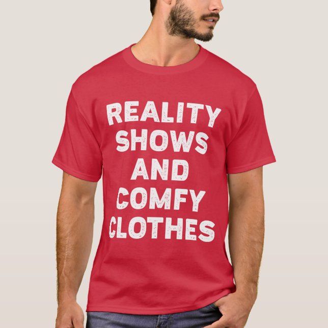 Camiseta Reality Shows And Comfy friend (Frente)