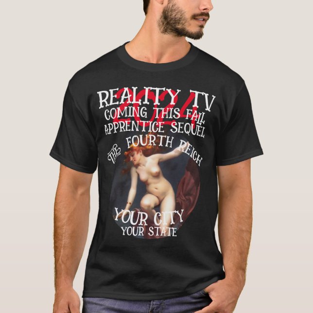 CAMISETA REALITY TV QUARTO REALIZOU ESTA QUEDA TERCEIRO (Frente)