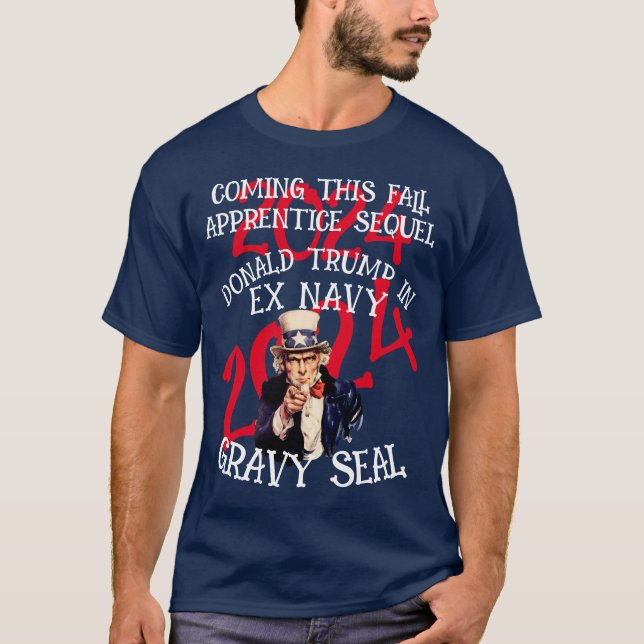 CAMISETA REALITY TV TRUMP IN EX MARINHO GRAVY SEAL (Frente)