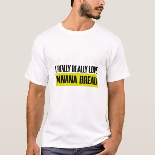 Camiseta Realmente Adoro Comida De Comer De Banana Engraça