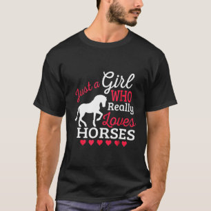 Camiseta Realmente ama Cavalos