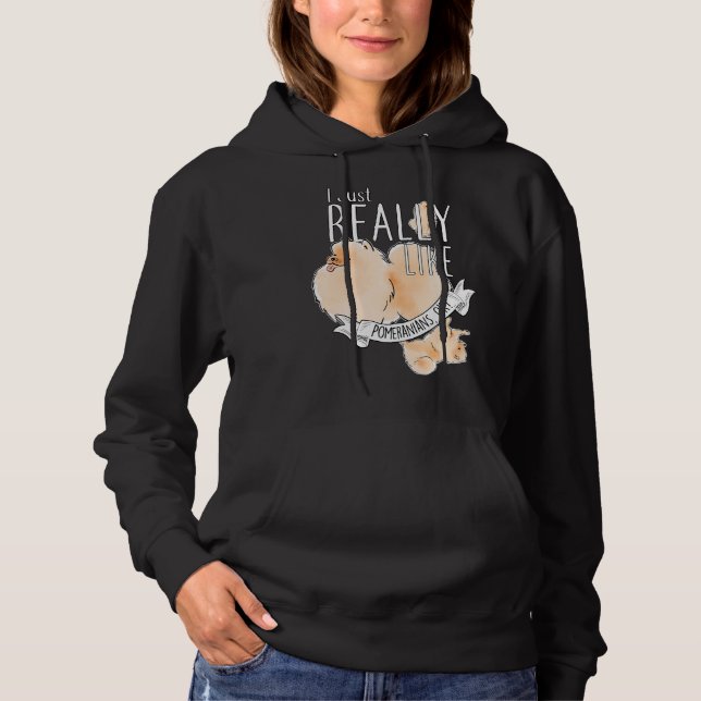Camiseta Realmente Como Pomeranianos (Frente)