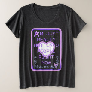 Camiseta Realmente Não Estou a Fim das Pessoas Agora Ás de