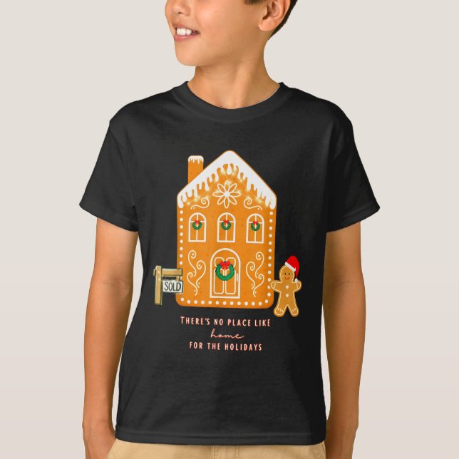 Camiseta Realtor Christmas Funny Realtor Holiday Gingerbrea (Frente)