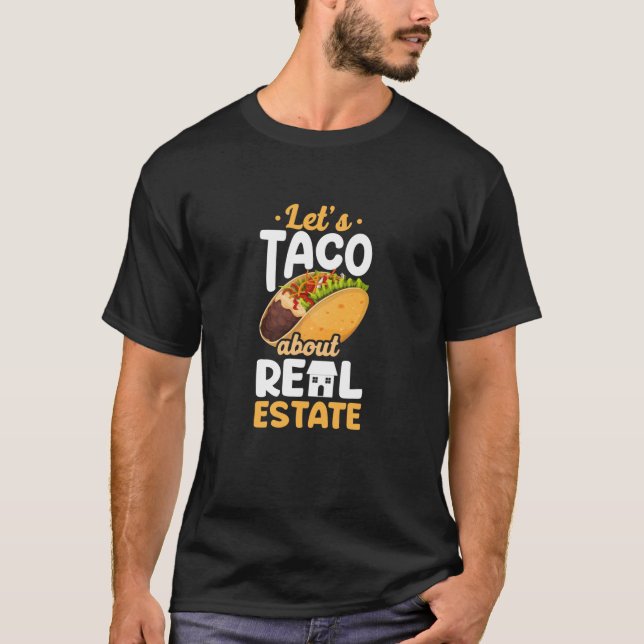 Camiseta Realtor Deixa Taco Sobre Imóveis Longa Folga T (Frente)