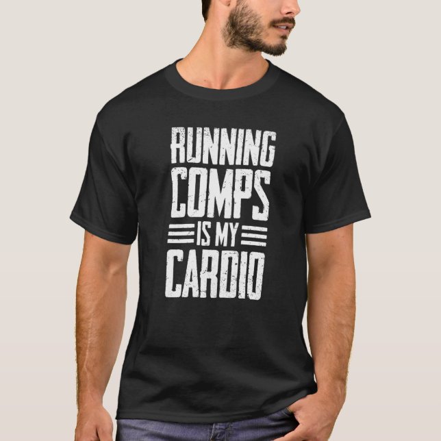 Camiseta Realtor Executando Comps É Meu Cardio (Frente)