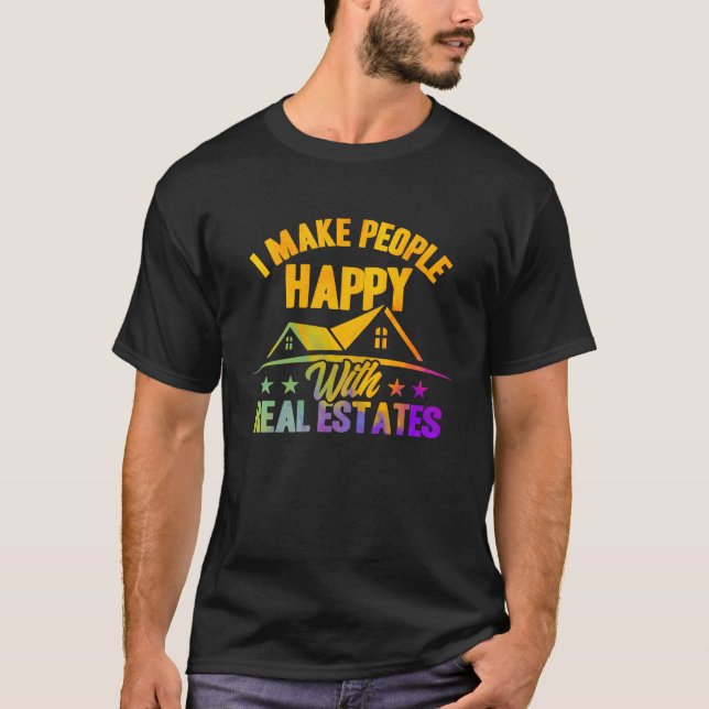 Camiseta Realtor I Faz Pessoas Felizes Com Água Imobiliária (Frente)