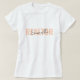 Camiseta Realtor Real Estate Agent Blush Monograma Rosa (Frente do Design)