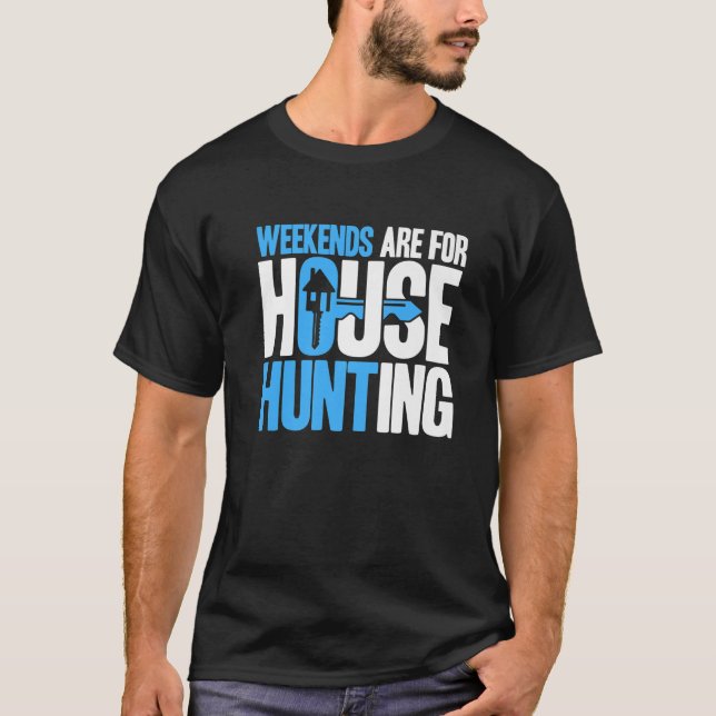 Camiseta Realtor Weekends Para Caça À Idade Imobiliária (Frente)
