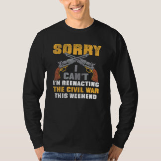 Camiseta Reator de História Americana da Guerra Civil