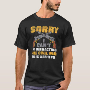 Camiseta Reator de História Americana da Guerra Civil
