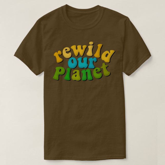 Camiseta Reavive o nosso planeta em defesa ambiental e repu (Frente do Design)