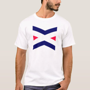 Camiseta Reb e Monograma de Letra X Azul