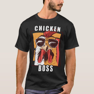 Camiseta Rebanho Chefe rebanho Chefe Galinha Amor Galos