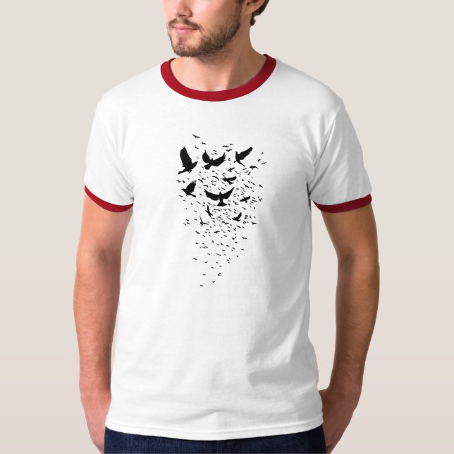 Camiseta Rebanho dos pássaros (Frente)