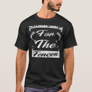 Camiseta Rebatendo Para as Cercas de Beisebol Meme Bonito 1