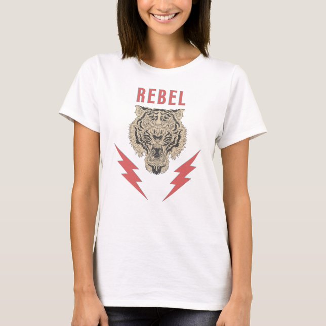 Camiseta Rebel Tiger (Frente)