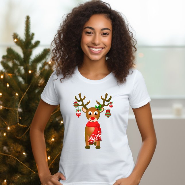 Camiseta Rebelde Cuta Com Enfeites de natal (Criador carregado)