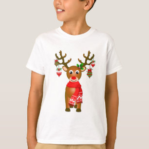 Camiseta Rebelde Cuta Com Enfeites de natal