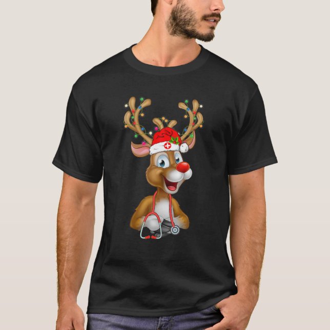 Camiseta Rebelde de Escrupula de Natal Esfrega Luvas de Bor (Frente)