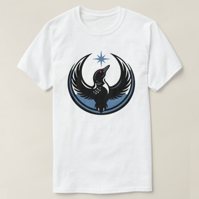 Camiseta Rebelde de Minnesota - Loon Rebelde (Frente do Design)
