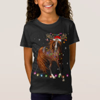 Rebelde de Natal Cavalo Luz Engraçada Cavalo Xmas 