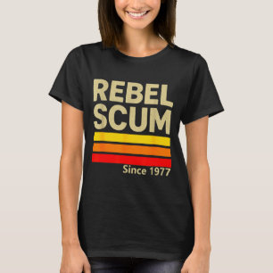 Camiseta Rebelde Desde 1977 Clic Retro Icônico Ditado Vinta