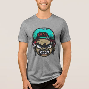 Camiseta Rebelde Urbano: Rosto Estilo Grafite