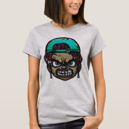 Camiseta Rebelde Urbano: Rosto Estilo Grafite