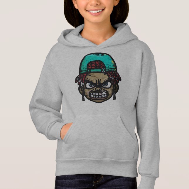 Camiseta Rebelde Urbano: Rosto Estilo Grafite (Frente)
