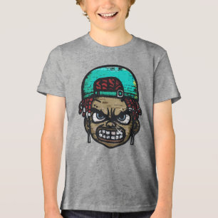 Camiseta Rebelde Urbano: Rosto Estilo Grafite
