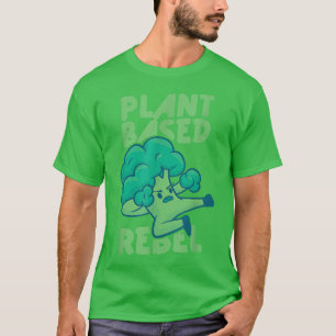 Camiseta Rebeldes à base de plantas Vegetais Engraçados por
