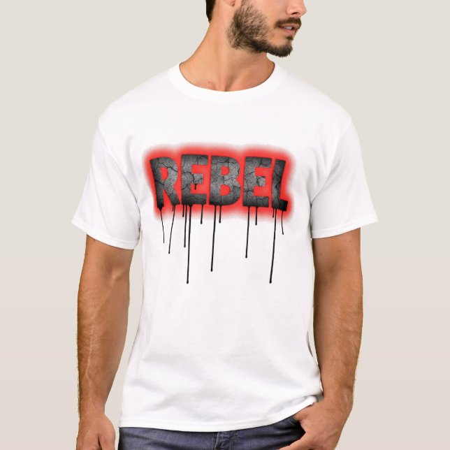 Camiseta REBELDRIP Desafio em Eco Vermelho (Frente)