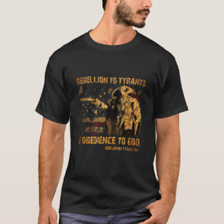 Camiseta Rebelião Contra Tiranos É Obediência a Deus Frankl