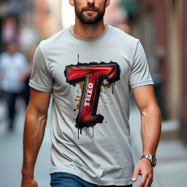 Camiseta Rebelião Urbana: Grafite personalizável "T" Negrit