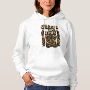 Camiseta Rebelião Vintage: "Chinga la Migra" Recorte Gótico
