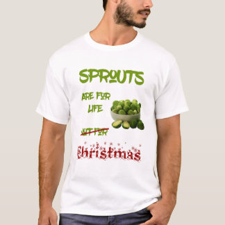 Camiseta Rebentões São para a Vida – Natal Vegan Engraçado
