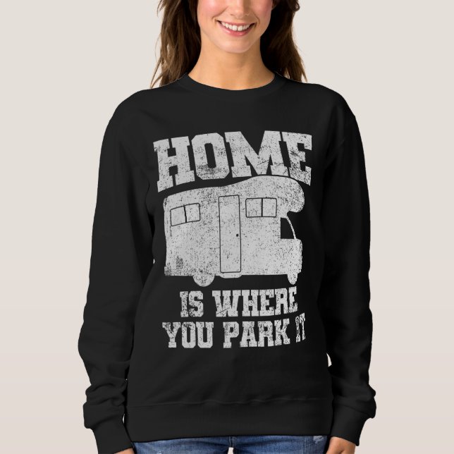 Camiseta Reboque da Caravana de Camping Rv (Frente)