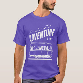 Camiseta Reboque de acampamento Autocarro Caravana Dizer re