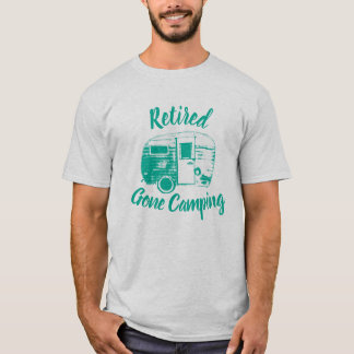 Camiseta Reboque de acampamento retro de acampamento ido