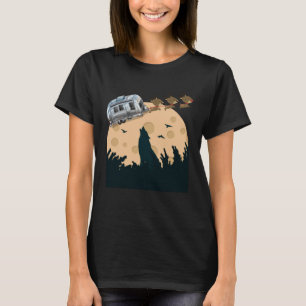 Camiseta Reboque de acampamento Vintage Halloween Rving 196