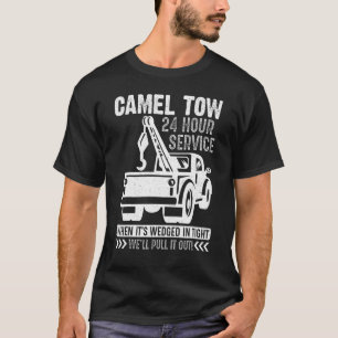 Camiseta Reboque de Camelo Caminhão de Reboque Humor Adult