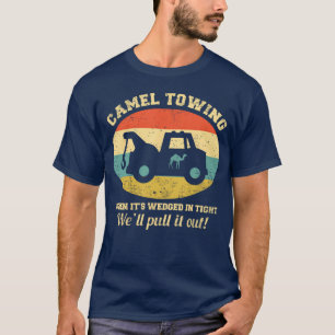 Camiseta Reboque de Camelo Humor Adulto Retro Dito Divertid