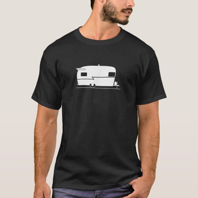 Camiseta Reboque de Camping Shasta Antigo   (Frente)