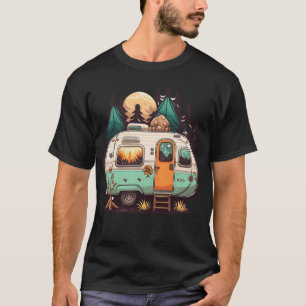 Camiseta Reboque de camping vintage